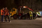 Die Spurensicherung nahm mehrere Stunden in Anspruch. (Bild: Geri Holdener, Bote der Urschweiz)