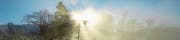 Kampf zwischen Sonne und Nebel (Bild: Leserbild: Heiri Süess, Allenwinden)