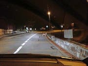 Verdacht auf einen Wolf: Michael Kempf fotografierte in der Nacht auf Donnerstag dieses Tier an der Isleten. (Bild ZVG)