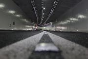 450 LED-Lampen leuchten den Tunnel voll aus. (Bild: Keystone)