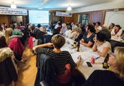 Über 100 Interessierte waren beim Start der Nein-Kampagne dabei. (Bild: PD)