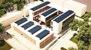 So soll das neue CVT-Schulhaus mit Werkplätzen dereinst aussehen. (Bild: Visualisierung PD)