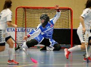 Goalie Micheline Müller (Bild: Stefan Kaiser)
