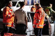 Grosskontrolle der Kantonspolizei Zürich im Rahmen des Schengen- Abkommens. Im Visier: Kriminaltouristen aus dem Ausland. (Bild: Keystone/Walter Bieri)