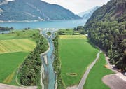 So könnte die Mündung der Sarneraa in Alpnach in Zukunft aussehen. (Bild: Visualisierung:)