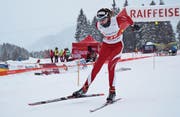Auf dem Weg zum Sieg in der Challenger-Kategorie der Ältesten: Lara Berwert aus Stalden. (Bilder: Lars Kiser (Langis-Glaubenberg, 16. Dezember 2017))