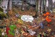 Überraschung im Ameisenhaufen. (Bild: Youtube)