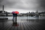 Regenwetter in Luzern. (Bild: Pius Amrein / Neue LZ)