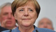 Angela Merkel am Wahlabend in Berlin. (Bild: Keystone (24. September 2017, Berlin))