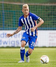 ... Hertha Berlin mit dem Luzerner Fabian Lustenberger sind mögliche Gegner des FC Luzern. (Bild: Getty)