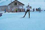 Elias Kägi beim Leonteq-Cup-Rennen in Realp. (Bild: Monika Kägi (3. Dezember 2017))