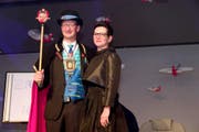 Der neue Lälli-Zunftmeister Ivo Mathis mit Frau Bettina. Bild: PD