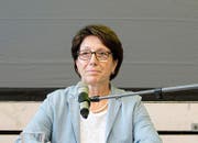 Die Urner Regierungsrätin Barbara Bär beschwichtigt die Bevölkerung. Im Bild: Barbara Bär bei einer Infoveranstaltung im August zu einem anderen Thema. (Bild: Urs Flüeler / Keystone (Seelisberg, 24. Januar 2018))