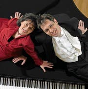 Eröffnen und beschliessen den Tastentag im KKL: das Luzerner Klavierduo Adrienne Soós/Ivo Haag und... (Bild: PD)