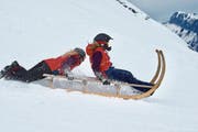 75 Schlitten nahmen am 22. Hornschlittenrennen auf der Klewenalp teil. (Bild: PD (Klewenalp, 10. März 2018))