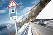 Im Gebiet Gumpisch geht der Sisikoner Tunnel dereinst in den Berg. (Bild: Urs Hanhart (14. Februar 2018))