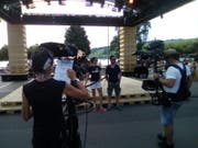 Proben mit Nik Hartmann. (Bild: Christian Ballat, Bote der Urschweiz)
