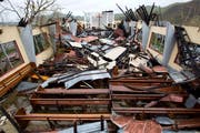 Eine zerstörte Kirche in Haiti. (Bild: AP Photo/Dieu Nalio Chery)