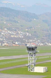 Der Flugplatz Buochs: Ende Monat Thema im Landrat. (Archivbild: Geri Wyss/NZ)