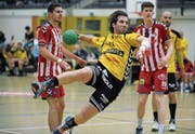 Machte aus sechs Chancen fünf Tore: Kreisläufer Yannick Drollinger. (Bild: Urs Hanhart (25. März 2017))
