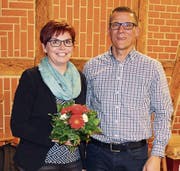 Romy Müller übernimmt das Präsidium des Männerturnvereins Altdorf von Markus Schuler. (Bild: Hans Arnold (23. Februar 2018))