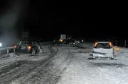 Am Unfall beteiligt waren sieben Autos und zwei Lastwagen. (Bild: Kapo Uri)