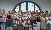 Das Glück der Erde liegt auch inmitten ihrer Chöre – oder warum sonst singen die Menschen so gerne zusammen? In Willisau derzeit quer durch die Nationen. (Bild: Pius Amrein (Willisau, 21. Juni 2017))