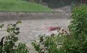 Das Auto des vermissten Lenkers im Gebiet Stützli. (Bild: Leserfoto)