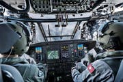 Im Cockpit eines Super Puma. (Bild: PD/Ruag)