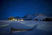 Winterstimmung, aufgenommen oberhalb von Arosa. (Bild: Keystone)