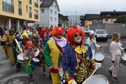 Die grosse Kinderkatzenmusik an der Flüeler Fasnacht. (Bild: Epp Georg (Urner Zeitung))