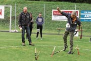 OK-Präsident Toni Welti während des Wettkampfs. (Bild: Robert Kuster (Spiringen, 16. September 2017))