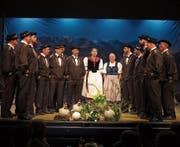 Jodlerterzett «Miär drii» (von links: Tamara Riebli, Fabienne Wolf und Luzia Zumstein). (Bild: Otmar Näpflin (Sachseln, 24. März 2018))