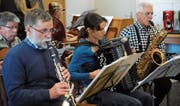 Das UR-Tango-Orchester probt für den grossen Auftritt. (Bild: Urs Hanhart (Altdorf, 1. November 2017))