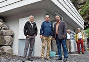 Von links: Marcel Gasser, Fredy Zwyssig und Max Aschwanden. (Bild: Georg Epp (Seedorf, 19. August 2017))