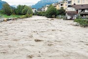 Die Engelbergeraa beim Hochwasser im Oktober 2011. (Bild: Matthias Piazza)