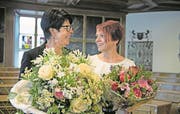 Freuen sich gemeinsam über ihre Wahl: Yvonne von Deschwanden (links) und Michèle Blöchliger. Bild: Corinne Glanzmann/NZ, Stans, 28. Juni 2017 (Bild: Freuen sich gemeinsam über ihre Wahl: Yvonne von Deschwanden (links) und Michèle Blöchliger. Bild: Corinne Glanzmann/NZ, Stans, 28. Juni 2017)