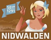 Eine der Tafeln preist den gesamten Kanton Nidwalden an.