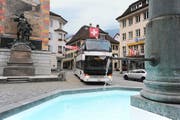 Mit dem Tellbus sparen Pendler täglich viel Zeit. Bild: Urs Hanhart (Altdorf, 23. September 2016)