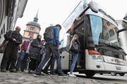 Der Tellbus verzeichnete auch 2016 eine markante Zunahme der Fahrgäste. (Bild: urh (Altdorf, 1. Oktober 2016))
