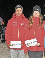 Fiona Christen und Noel Arnold sind die neuen Schulsportmeister. (Bild: Josef Mulle (Urner Zeitung))
