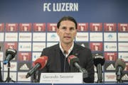 Gerardo Seoane: «Es ist Aufgabe des Trainers, ein ideales Kader zusammenzustellen. Es werden nun Gespräche geführt, wie das Kader aussehen soll». (Bild: Pius Amrein / Freshfocus (Luzern, 9. Januar 2018))