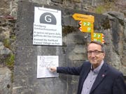 Kilian Elsasser hat den Rundgang durch das Dorf Göschenen konzipiert. (Bild Gerhard Lob)