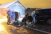 Die Unfallstelle in Eggersriet (Bild: Kapo SG)