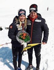 Stefanie Arnold und Roman Furger liefen an den Elite-Meisterschaften insgesamt drei Mal aufs Podest. (Bild: PD (Steg, 24. März 2018))