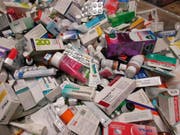 Auffallend viele Medikamente wurden ungeöffnet oder nur teilweise gebraucht entsorgt. (Bild: PD)