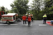 Feuerwehr und Rettungsdienst wurden aufgeboten. (Bild: Geri Holdener)