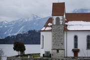 Die Steinmauer mit dem Rasa-Pietra-Verputz stammt aus dem 14. Jahrhundert. (Bild: Stefan Kaiser / Neue ZZ)