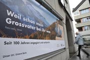Die Urner Kantonalbank wird 100 Jahre alt und möchte im Rahmen des Jubiläums Förderbeiträge verteilen. (Bild: Urs Hanart)