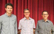 Die neu gewählten Genossenräte Mathias Amstad, Martin Ambauen und Erwin Gander (von links). (Bild Urs Gander/PD)